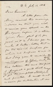 Letter to] Dear Garrison [manuscript