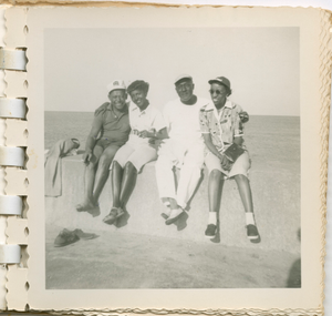 Digital image of Taylor family members seaside on Martha's Vineyard