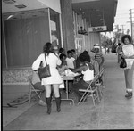 A. Phillip Randolph Institute members registering voters, Los Angeles, 1973