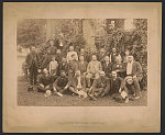 [Civil War veterans of the 8th Pennsylvania Cavalry Regiment at a reunion in Gettysburg]