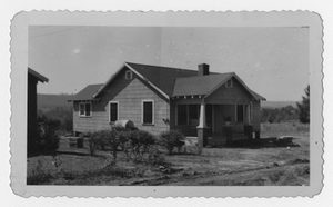 Photograph of a newly constructed house, Manchester, Georgia, 1953