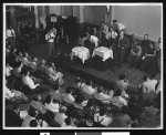 Henry Wallace speaks at a group meeting, 1948, Los Angeles