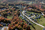 An October 2017 aerial view of a suburban neighborhood between South Portland and Scarborough, Maine, near the Portland International Airport