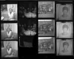 Set of negatives by Clinton Wright including Juanita Brewer, Regena, and Ray Feaster's daughter's party, 1967