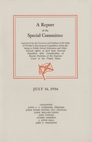 Thumbnail for A Report of the Special Committee: Appointed by the Governor and Cabinet of the State of Florida to Recommend Legislative Action Relating to Public School Education and Other Internal Affairs of Such State Deemed Expedient After Consideration of Recent Decisions of the Supreme Court of the United States