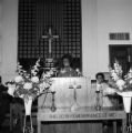 Shirley Chisholm speaking at Bethel AME Church in Mobile, Alabama, during her presidential campaign.