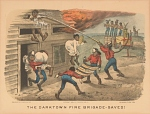 Lithograph, "The Darktown Fire Brigade: Saved!"