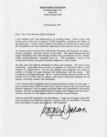 Letter from Maynard Jackson, September 23, 1993