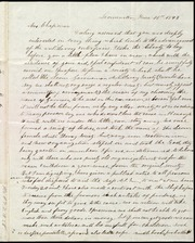 Letter to] Mrs. Chapman [manuscript