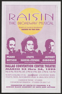 Flyer: Raisin The Broadway Musical