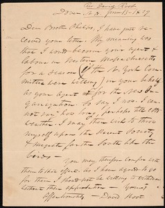 Letter from David Root, Dover, to Amos Augustus Phelps, June 13 - 1839