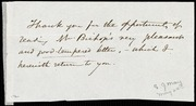 Letter to] Dear Miss Weston [manuscript