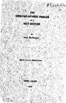 The American-Japanese problem as a race question Rikugō zasshi