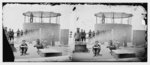 [James River, Va. Sailors on deck of U.S.S. Monitor; cookstove at left]