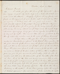 Letter from William Lloyd Garrison, Boston, [Mass.], to Joseph Pease, Sept. 1, 1840