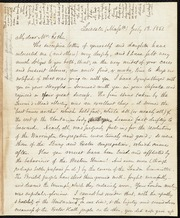 Letter to] My dear Mr. Estlin [manuscript