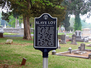 Slave Lot historical marker