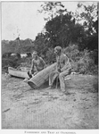 Fishermen and trap at Olokemeji