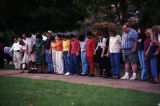 Prayer service at Big Spring Park in Huntsville, Alabama, after the September 11 terrorist attacks.