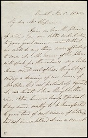 Letter to] My dear Mrs. Chapman [manuscript