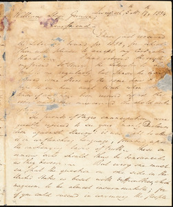 Letter from James Cropper, Liverpool, [England], to William Lloyd Garrison, 1834 [May] 17th