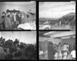 Set of negatives by Clinton Wright including Edie Kim's Club, Christmas party at Doolittle, and Coruth's Church, 1967