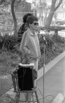 Woman speaking at the 1986 y-Walk