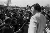 Man, possibly attorney John Mays, addressing members of the United Klans of America in Gadsden, Alabama, the same day the UKA held a march through town.