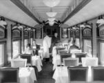 Interior views of EX WP 72'6" dining car ready for D&RGW service