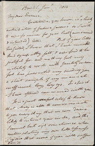 Letter from John Bishop Estlin, Bristol, [England], to Emma Forbes Weston, Jan. 7, 1854