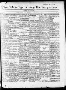 The Montgomery Enterprise. (Montgomery, Ala.), Vol. 2, No. 1, Ed. 1 Friday, January 26, 1900