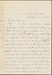 Letter to] My Dear Garrison [manuscript