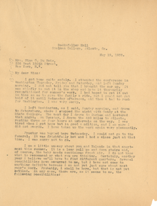 Letter from W. E. B. Du Bois to Nina Du Bois