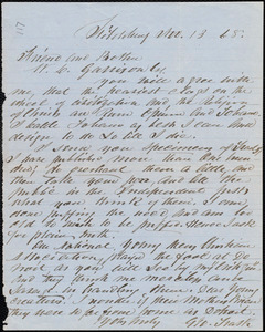 Letter from George Trask, Fitchburg [Mass.], to William Lloyd Garrison, Nov. 13 [18]68