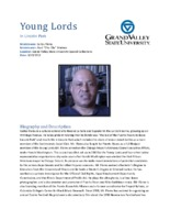 Carlos Flores video interview and biography