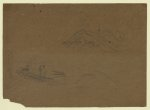 [Railroad track and hillside with figures]