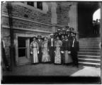 Chinese delegation at Administration building