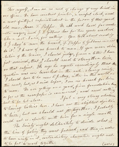 Incomplete letter from Lydia Maria Child, [New York], to Maria Weston Chapman, [ca. June 1842]