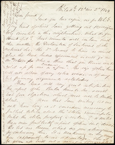 Letter from Edward Morris Davis, Philad[elphia], [Penn.], to Maria Weston Chapman, 12th mo[nth] 3rd [day] 1844