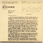 Boston CORE letter to Mayor John F. Collins