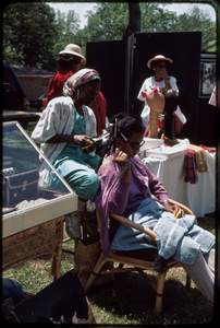 Atlanta, Georgia: 1988 West End Festival. Hair braiding