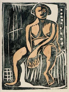 Nude Seated--Front View