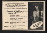 Seven Guitars [production records] (Box 6, Folder 14)