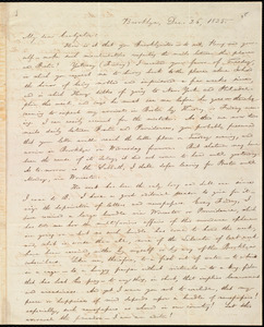 Thumbnail for Letter from William Lloyd Garrison, Brooklyn, [Conn.], to Samuel Joseph May, Dec. 26, 1835