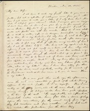 Letter to] My dear Wife [manuscript