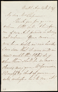 Letter from Mary Carpenter, Bristol, [England], to Maria Weston Chapman, Aug. 14th, 1847