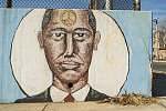 Obama, man of peace, The Avon School, Chadwick Ave. at Rose Terrace, Newark, 2014