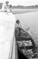 Brazil, fishermen with catch on Negro River