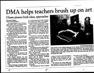 Thumbnail for The Dallas Morning News, 'DMA helps teachers brush up on art'