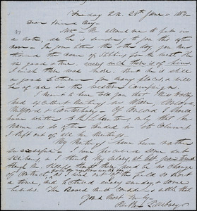 Letter from Parker Pillsbury to Samuel May, 1853 June 24th